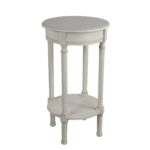 privilege antique pearl round accent table easy assemble tools required free shipping today target patio dining inches high home decorators catalog garage cabinets large umbrella 150x150