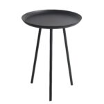 privilege black metal round accent table free shipping today imitation furniture stackable snack tables umbrella modern tablecloth coffee with legs small gray end high top patio 150x150
