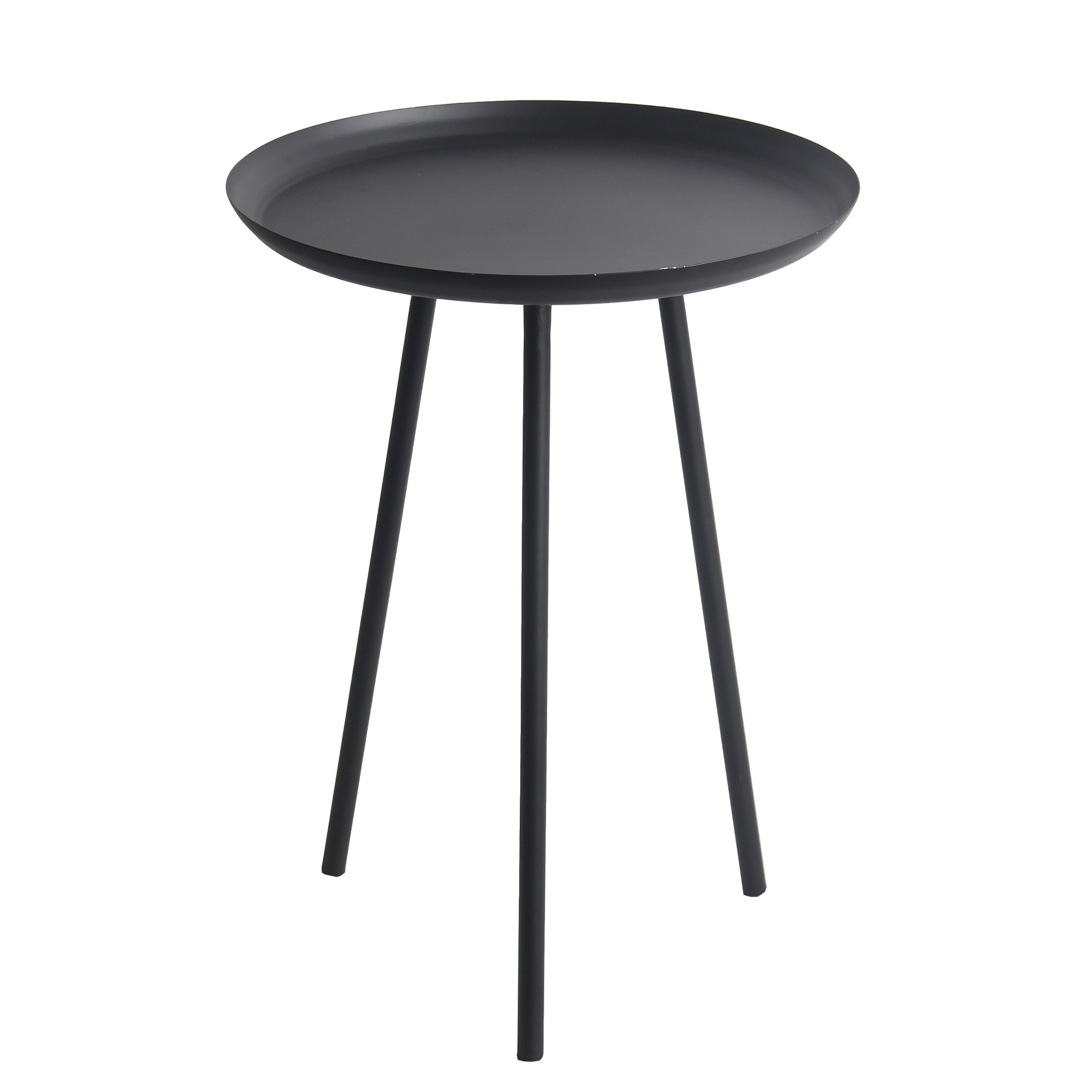 privilege black metal round accent table free shipping today imitation furniture stackable snack tables umbrella modern tablecloth coffee with legs small gray end high top patio