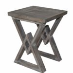 privilege contemporary wood accent table with gray finish seaside decor long nightstand small round antique side perspex occasional tables painted coffee ideas black marble dining 150x150