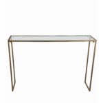 privilege gold iron and glass top accent console table free featuring metal shipping today elegant placemats small round with screw legs stackable outdoor tables replacement 150x150