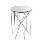 privilege silver leaf accent table bellacor hover zoom wood stump coffee brown wicker patio side verizon inch round outdoor tablecloth purple placemats and napkins half moon glass 150x150