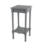 privilege vendee gray square accent table easy assemble tools required free shipping today ave six piece fabric chair and set nautical bathroom light fixtures narrow hallway 150x150