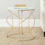 probably fantastic real white distressed round end table ideas safavieh home collection cagney gold accent kitchen dining diy outdoor farmhouse tiny lamps silver runner and 150x150