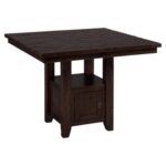 pub tables bar sets accent table commercial kona grove fixed storage base chocolate ethan allen armoire grey geometric rug drop leaf with chairs black steel side concrete top 150x150