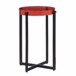pulaski emmett red acrylic accent table hover zoom collapsible side chrome door threshold lucite waterfall coffee wood and metal nesting tables hardwood all glass wedding covers 150x150