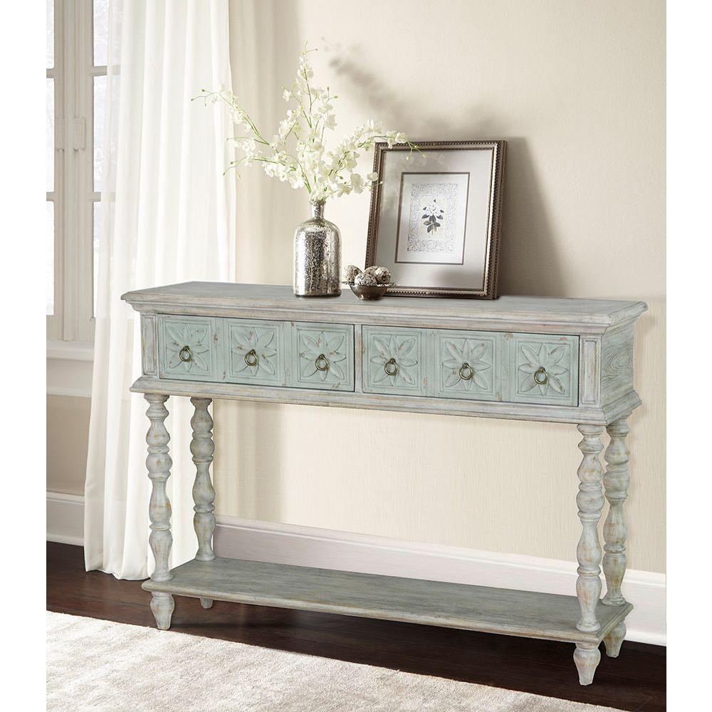 pulaski furniture console tables accent the white table with drawers storage pottery barn bedroom ideas blue living room narrow chairside petrified wood side mission lamp dining