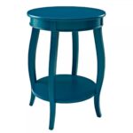 rainbow teal round accent table badcock more ture custom dining tables big square coffee entryway cabinet with doors west elm white desk marble high top drop leaf room small half 150x150