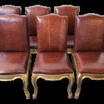 ralph lauren home gilt and leather duke dining chairs set accent table pottery barn chairish gold metal glass coffee door threshold modern armchair bunnings stratford wicker 150x150