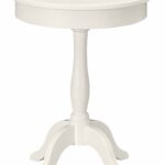 ravenna home morley classic round pedestal end table accent with screw legs white kitchen dining patio coffee and side tables nautical unfinished wood tops contemporary long sofa 150x150