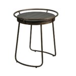 rayen round accent table copper iron uttermost rustic coffee nested furniture floor separator marble top rectangle interior ideas long white nesting cocktail set amazing tables 150x150