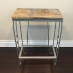 reclaimed barnwood and metal tall side table end date accent sunday pdt now for only lucite brass mirrored cocktail contemporary dining room furniture home goods runners marble 150x150
