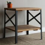 reclaimed wood and raw metal amish made end table urban legacy main listing accent handmade big square coffee small corner for entryway marble dining aspen furniture lamps 150x150