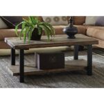 reclaimed wood coffee tables accent the rustic natural alaterre furniture farmhouse table pomona garden bench covers west elm square bunnings seat pottery barn pine jcp order legs 150x150