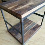 reclaimed wood furniture and barnwood custommade rustic accent tables hardwoods steel frame glass shelf end table small grey bedside marble top pedestal living room set coffee 150x150
