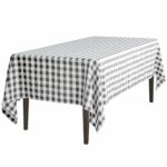 rectangular tablecloth black white small accent table cloth checker home kitchen simple console percussion box gold copper round dark wood end teal accents circular patio 150x150