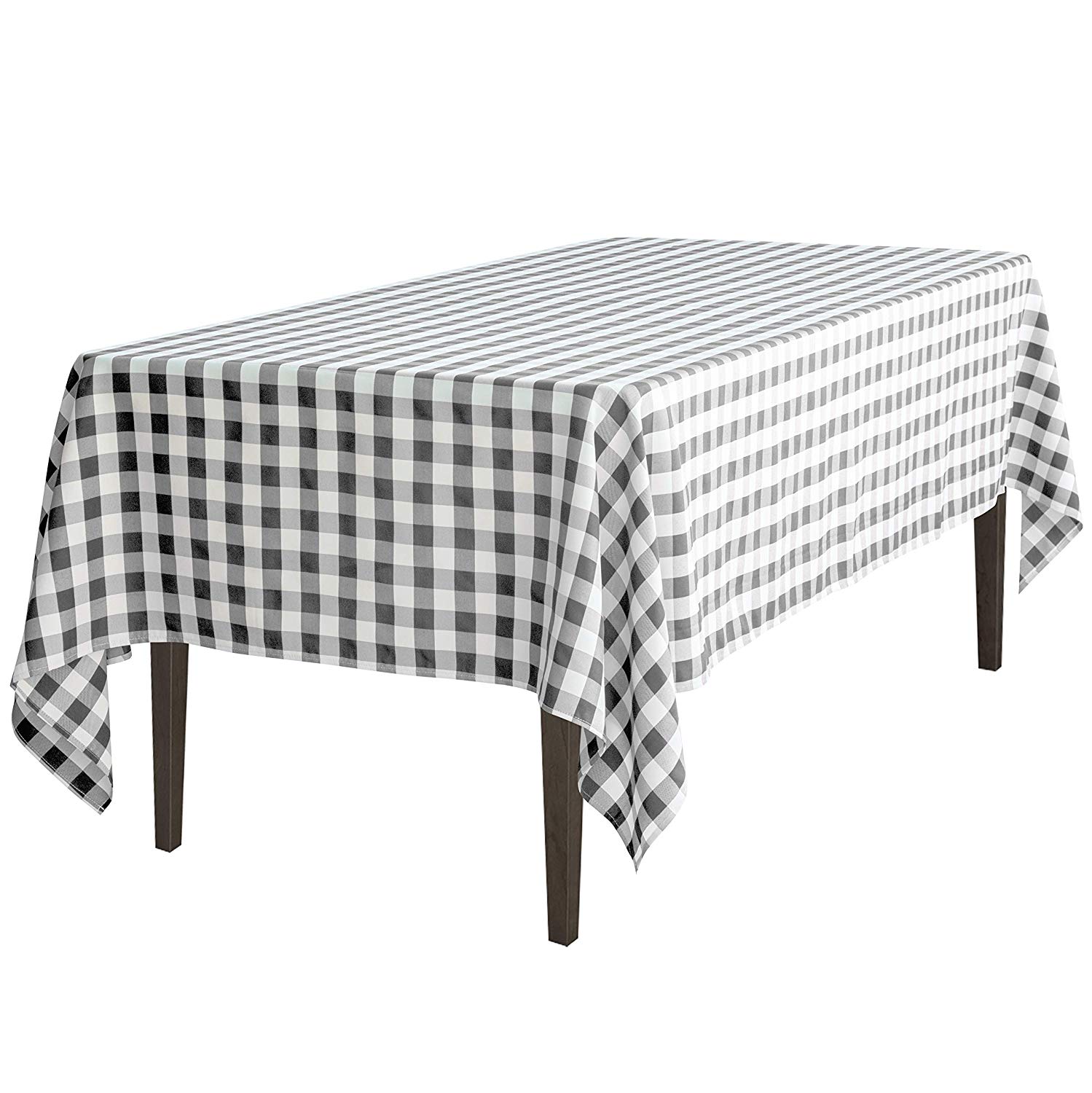 rectangular tablecloth black white small accent table cloth checker home kitchen simple console percussion box gold copper round dark wood end teal accents circular patio