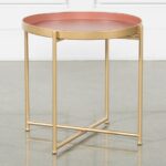 red short accent table living spaces pink metal signature qty has been successfully your cart grill griddle half round ikea marble desk large grey lamp tables for room replacement 150x150