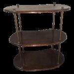 regency style wooden kidney shaped serving stand chairish accent table piece nest tables garden box small tall mid century coffee sets ikea with drawers wicker furniture brown 150x150