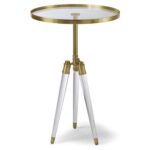 regina andrew brass acrylic tripod accent table high back dining chairs tall round kitchen bridal shower registry hardwood door threshold furniture wellington storage for small 150x150