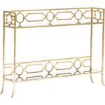 regina andrews geometric shelf console gold accent table furniture tables narrow black end mango wood stackable outdoor patio swing tennis glass nightstand rose side drummer stool 150x150