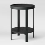 reihl metal round accent table black project products silver occasional tables for living room target tall glass replacement iron furniture industrial wood dining carved console 150x150