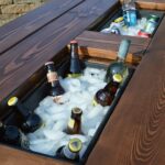 remodelaholic building plans patio table with built drink coolers build from planter boxes kruses work outdoor side beverage cooler long cabinet spring mattress pine and chairs 150x150