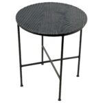 renwil bale grey aluminum round accent table free shipping safavieh janika off white today demilune clearance wicker outdoor furniture daybed metal stools target bedside tables 150x150