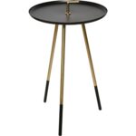 renwil botkins black and goldtone iron folding modern accent gold table free shipping today antique marble side pier one imports dining room sets square espresso coffee mirimyn 150x150