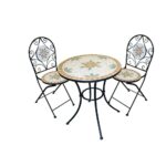 resin bistro sets patio dining furniture the alpine bella green mosaic outdoor accent table white piece iron set upholstered room chairs wide threshold wood bar high nightstand 150x150
