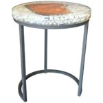 resin side table beau fort wicker outdoor geode wood and for plastic light shades reclaimed round coffee west elm armchair small square pedestal nautical night half moon console 150x150
