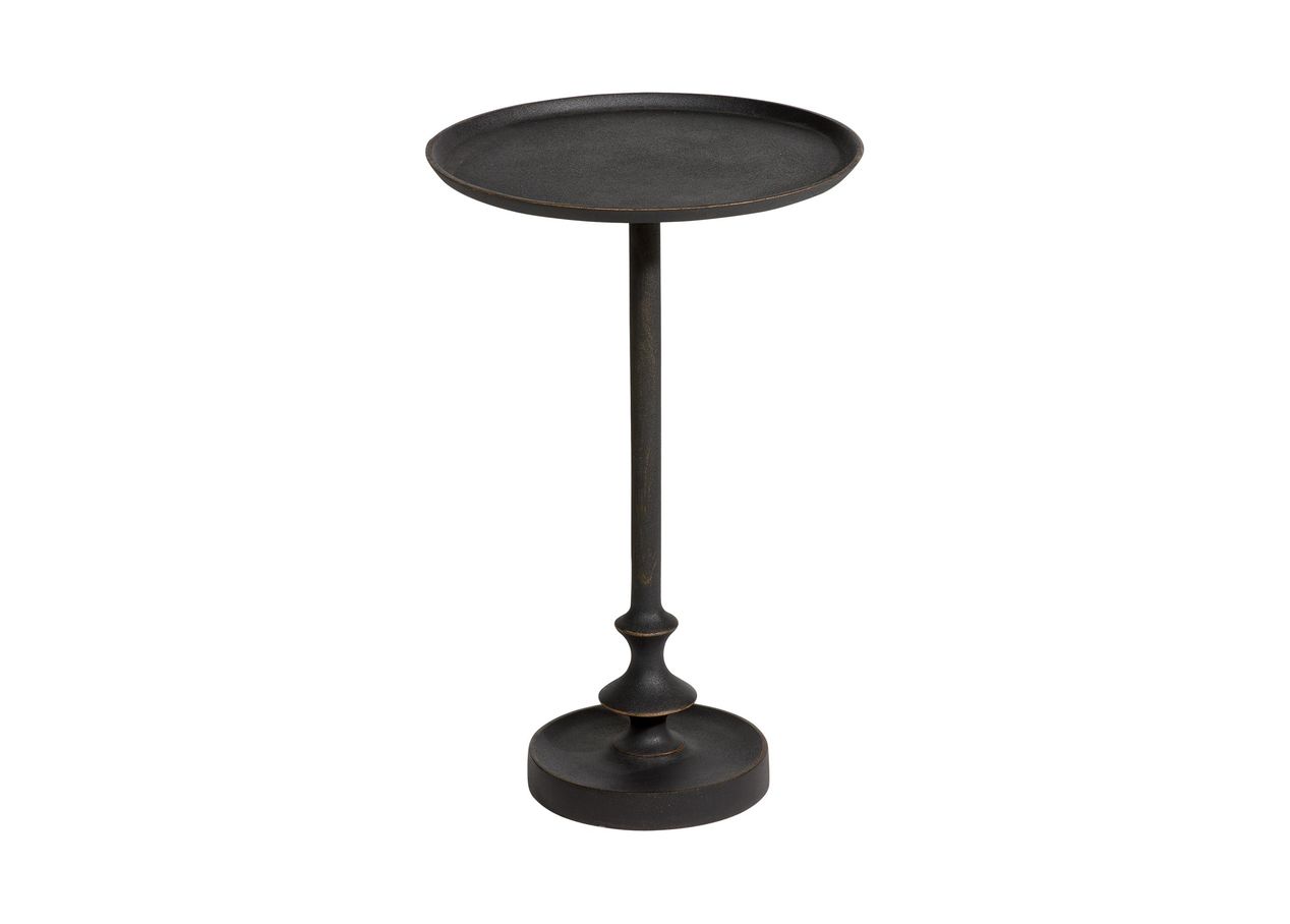 rinna small bronze industrial pedestal table ethan allen accent selected end with light attached modern marble top coffee and chrome side weatherproof outdoor furniture gold