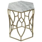riverside furniture barron hexagon side table with marble top products color threshold accent dunk bright end tables heavy duty umbrella base hampton bay wicker wooden trestles 150x150