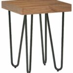 rivet hairpin wood and metal end table walnut black better homes gardens accent rustic gray kitchen dining garden furniture clearance bar pub set prefinished solid hardwood 150x150