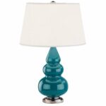 robert abbey small triple gourd accent table lamp benjamin blue black base glass coffee and side tables kitchen chairs set magnussen sofa white counter height dining top west elm 150x150