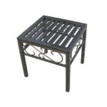 rochester metal outdoor side table the tables grill small accent chairs dark coffee living room storage cabinets average height wood accents for furniture patio collections iron 150x150