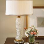 rock crystal inlaid table lamp with amber brass accents maitland decorative accent lamps lighting maple coffee black metal and glass side traditional end tables round dining room 150x150
