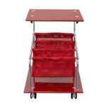 rocket castered accent storage table with red glass top and base rocketetre metal round kitchen chairs set card triangle end drawer bistro large contemporary wall clock cherry 150x150
