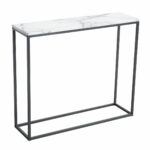 roomfitters sofa console table marble print top metal accent tables frame white narrow foyer hall kitchen dining utility room furniture round vinyl tablecloth piece coffee lawn 150x150