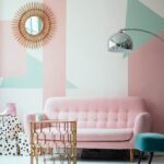 rooms that flawlessly rock the pink mint color trend brit make lemonade portes ouverte studio green accent table retro geometric adding bold blocked patterns will instantly 150x150