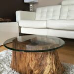 root coffee tables log furniture large wood stump accent table side rustic eco friendly reclaimed rectangle patio cherry nightstand painted nightstands black cube end clear touch 150x150