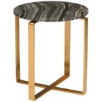 rosa side table black wood vein marble gold base end tables accent furniture carpet edge trim all glass kids bedside ikea kitchen storage boxes solid coffee with whole linens 150x150