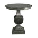round accent table burnished grey gray parker gwen dining pedestal base only modern and contemporary furniture small living room decorating ideas red black end tables legs for 150x150