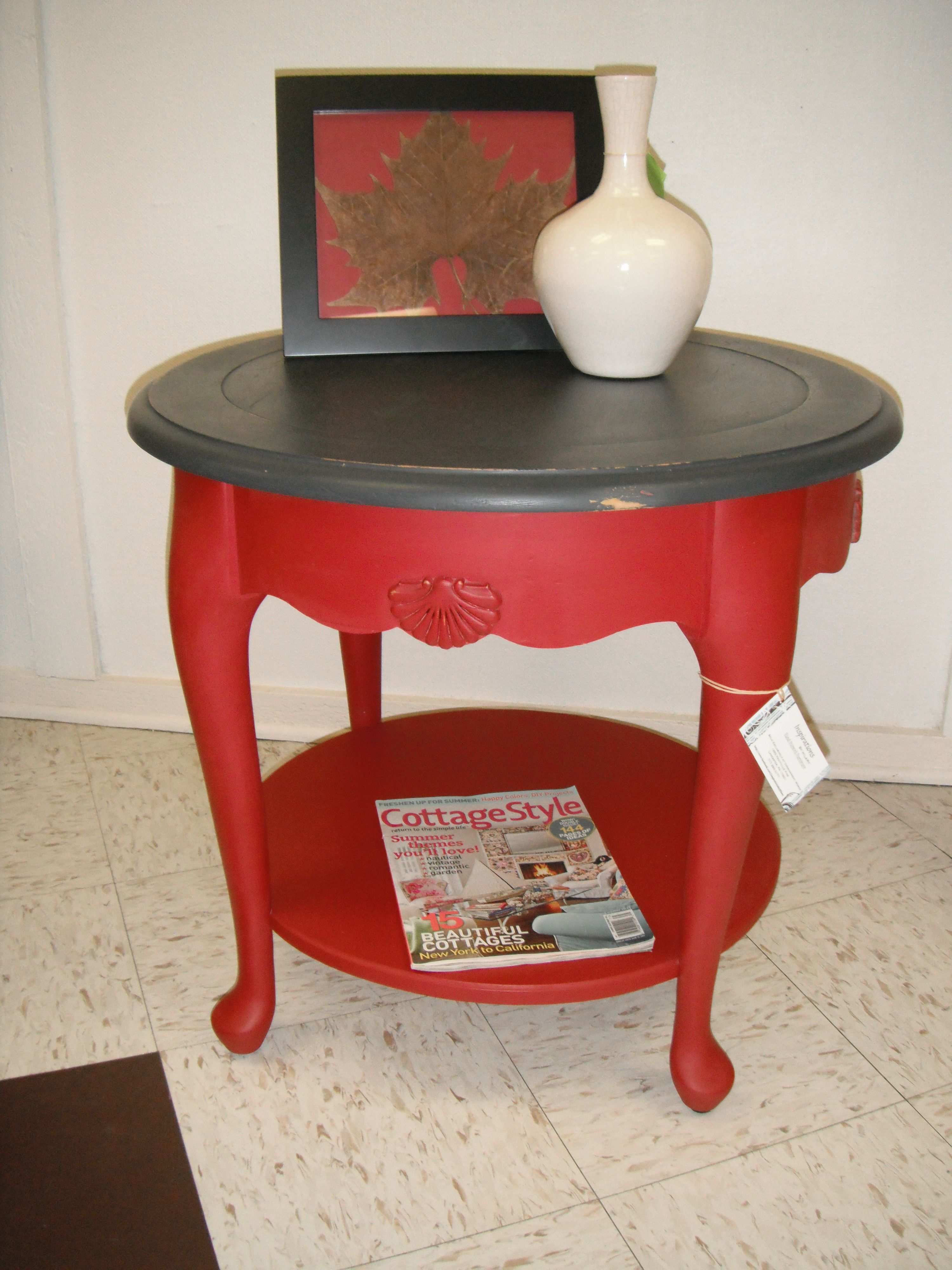 round accent table done with van gogh chalk fossil paint collection red mascara lipstick jacket hood purple side oriental lamp base inch end glass top tables furniture choice