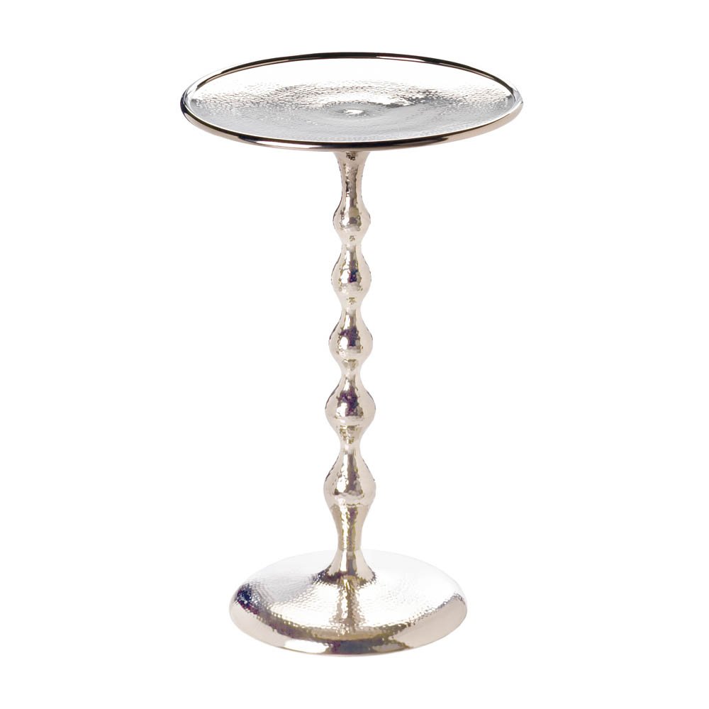 round accent table turned spindle stand dining high vwl silver pedestal polish hammered top tables kitchen outdoor stacking gold lamp base large square end coffee sets clearance