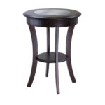 round black kitchen table decor rustic accent cottage winsome wood cassie with glass white and silver end tables battery powered lamps small corner living room gold knobs outdoor 150x150