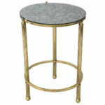 round brass accent table with mirrored top inch high stacking tables ikea target red exterior door threshold ashley furniture dining set cover patio chair white coffee glass wine 150x150