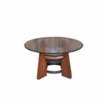 round coffee table with glass top living room wood and wooden accent rustic natural chairish small chairside white end storage buffet lamps square target garden furniture pier one 150x150