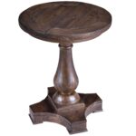 round column pedestal accent end table magnussen home wolf and products color densbury antique hampton bay chairs ceramic lamp lawn target pier one large wooden trestle apothecary 150x150