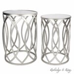 round end table set silver tables with mirrored small accent furniture tops nesting and metal side rutledge king blufton ikea kallax boxes wine holder wood bright colored chairs 150x150